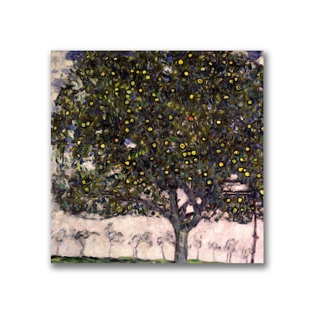 Gustav Klimt 'The Apple Tree' Canvas Art,18x18